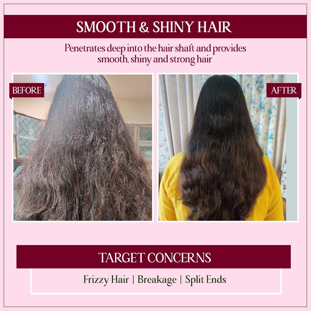 TYC Hair Strengthening Keratin Mask for Dry Damaged Frizzy Hair Repair with Red Algae and Plant Keratin | Provides Deep Conditioning Quantity - 200 ML (Pack of 1) image number 4