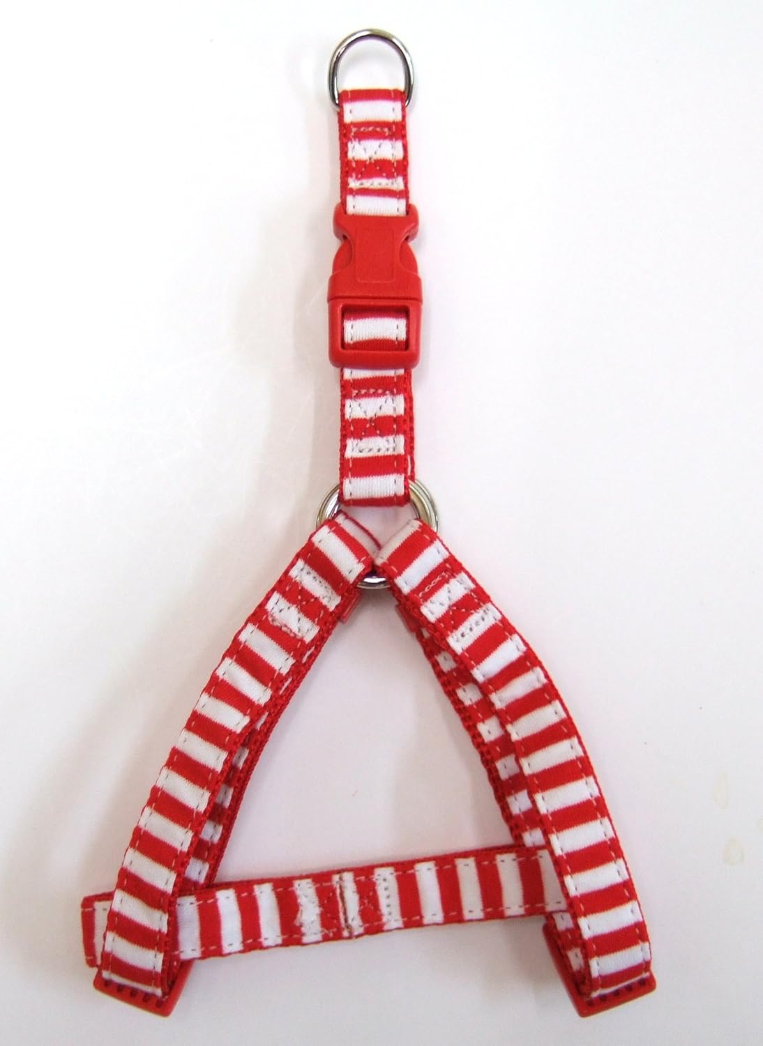ONS Striped Harness #10 Red White (Cat, Ultra-Small Dog)