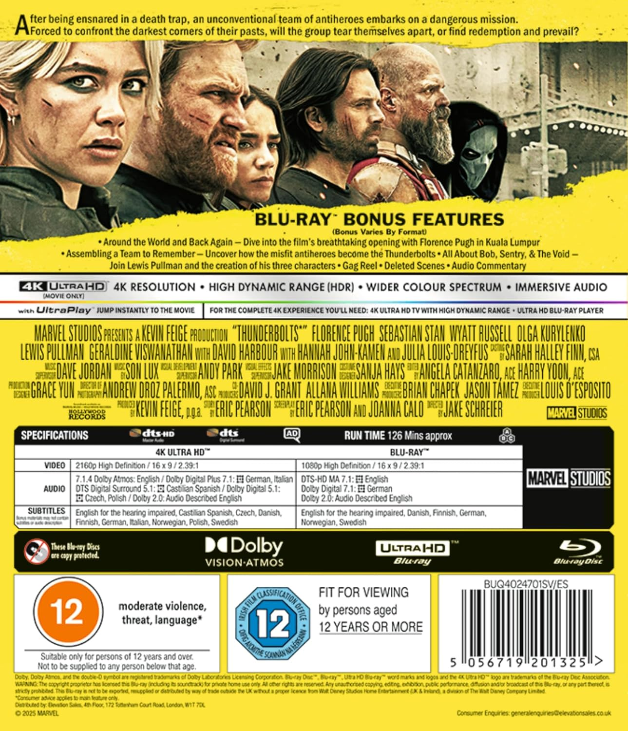 Marvel Studios' Thunderbolts* UHD/BD [Blu-Ray] [Region Free] image number 3