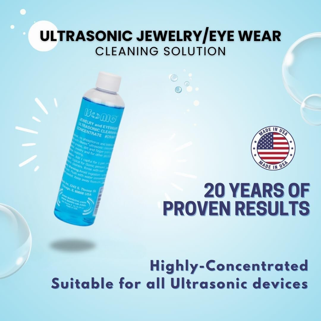 Isonic Csgj01-8Ozx1 Ultrasonic Jewelry/Eye Wear Cleaning Solution Concentrate image number 1