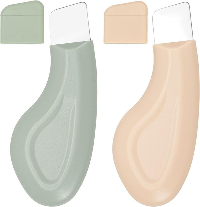 Flyanzebi Silicone Nose & Face Blackhead Remover Spatulas, 2-Pack, Green, Gentle & Effective, Deep Clean, Easy to Use & Clean image number 6