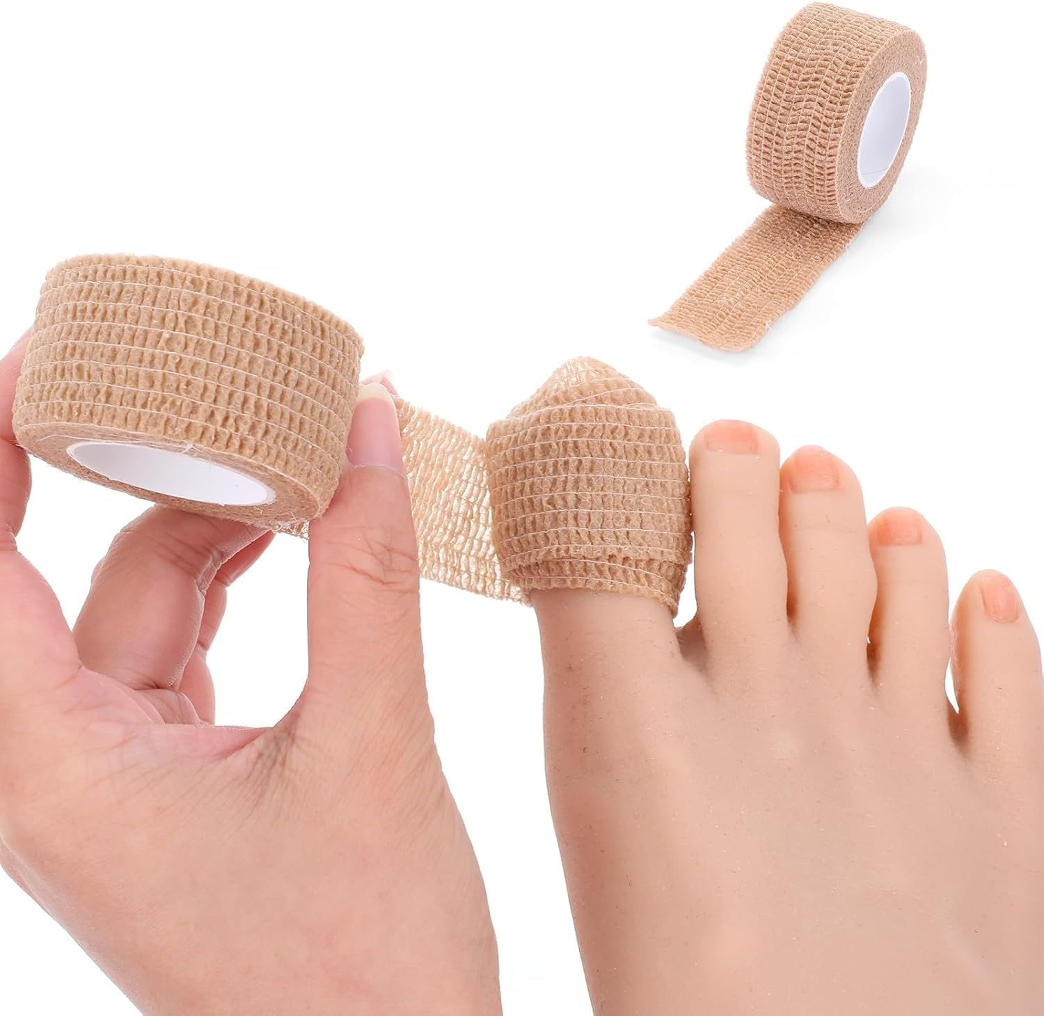 Broken Big Toe Little Toenail Protectors Women Men, Runners Big Toe Caps Covers Bandage, Toe Cushions, Ingrown Toenail Treatment, Corn Removers image number 5