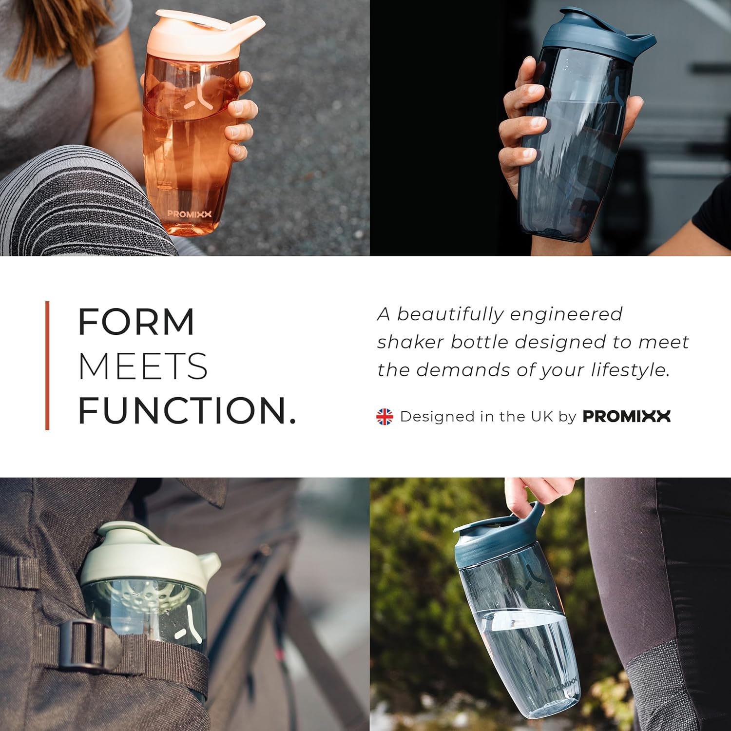 Promixx PURSUIT Protein Shaker Bottle &ndash; Premium Sports Blender Bottles for Protein Mixes and Supplement Shakes &ndash; Easy Clean, Durable Protein Shaker Cup image number 3