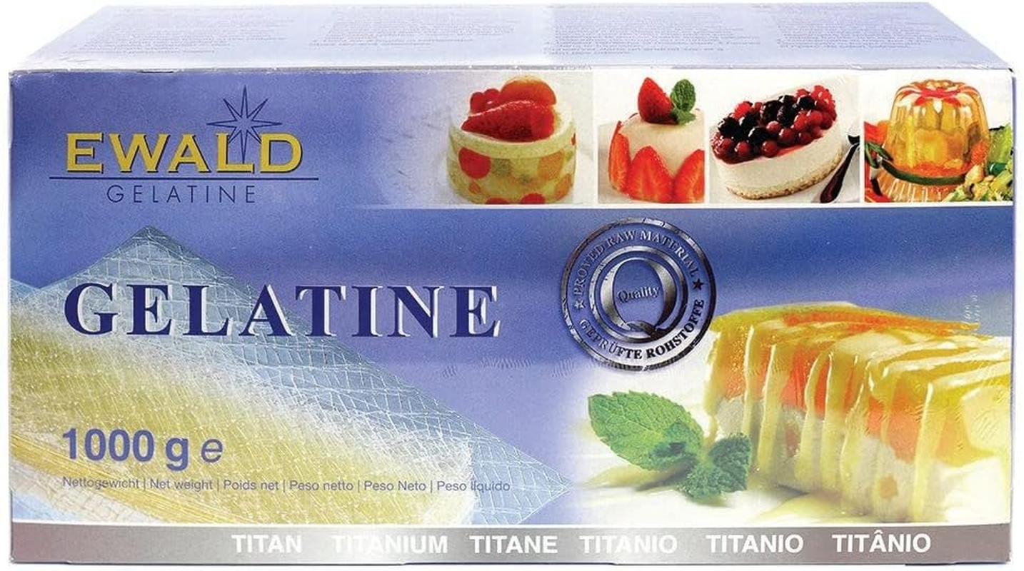 E Walde Gelatine Sheet Titanium, 1 Kg (500 Sheets)