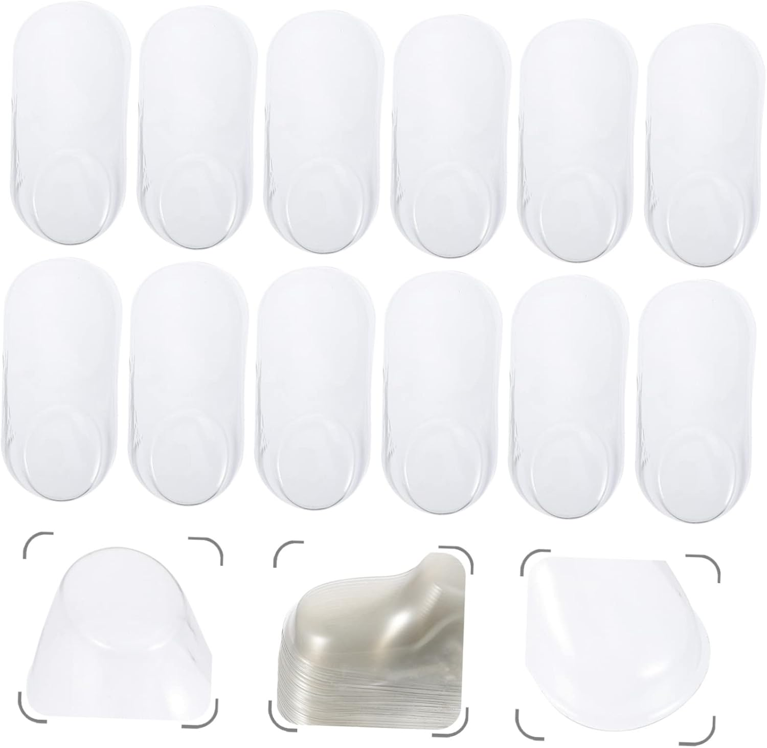 Happyyami 40Pcs Shoe Stretch Boy Girl Shoes Display Stands Plastic Feet Socks Display Holders for Slippers and for Wardrobe Made of PVC Material