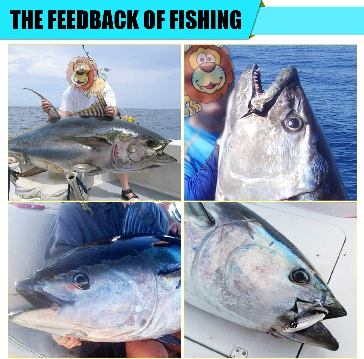 YZD Saltwater Trolling Fishing Lure Minnow Hard Bait 4.5'' Big Game Floating Topwater Crankbait Lure for Kingfish Tuna Mackerel Marlin GT Ulua Bait - Brown image number 6