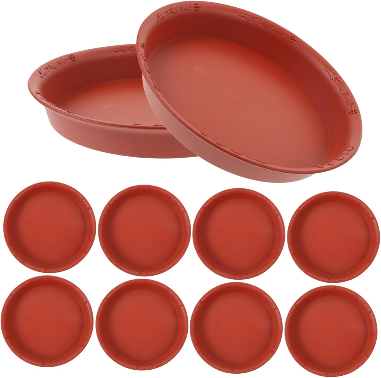 OFFSCH 10Pcs Plant Saucer Flower Pot Tray round Plant Drip Tray Bonsai Pot Saucer Gardening Supplies image number 4