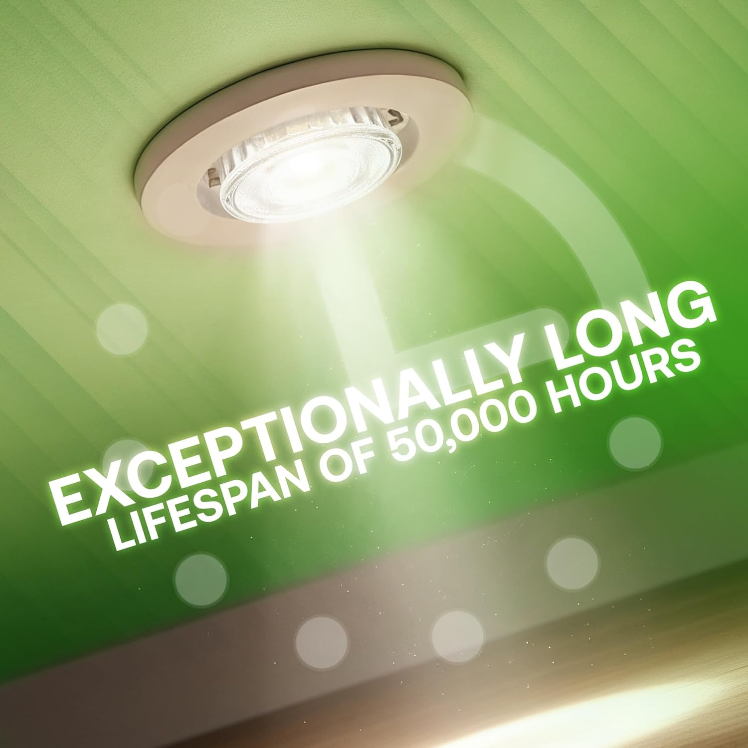 Greenandco 5 X LED Spotlights, GU10, 2.5 W, 450 Lm, 6500 K, Cold White, 36&deg;, 230 V, Flicker-Free, Energy Efficiency Class A, Not Dimmable image number 4