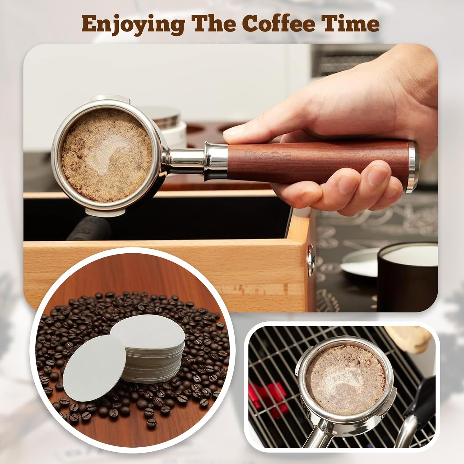 400 Pcs Paper Filters Compatible with Aeropress - 64 Mm/2.5 Inches All Coffee and Espresso Makers Paper Filters, Vegan Non-Bleached Natural Micro-Filters for Aeropress (White) image number 3