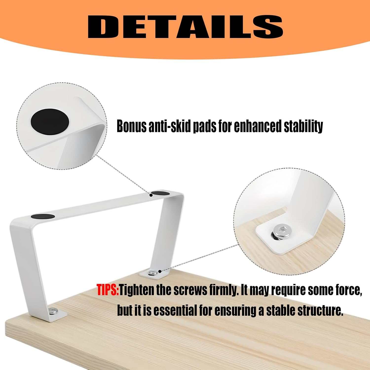 MOCICIGO Dual Monitor Stand Riser 3 Shelf Screen Stand with Adjustable Length and Angle,Monitor Stand, 2 Extra for PC, Computer, Laptop (OAK) image number 4