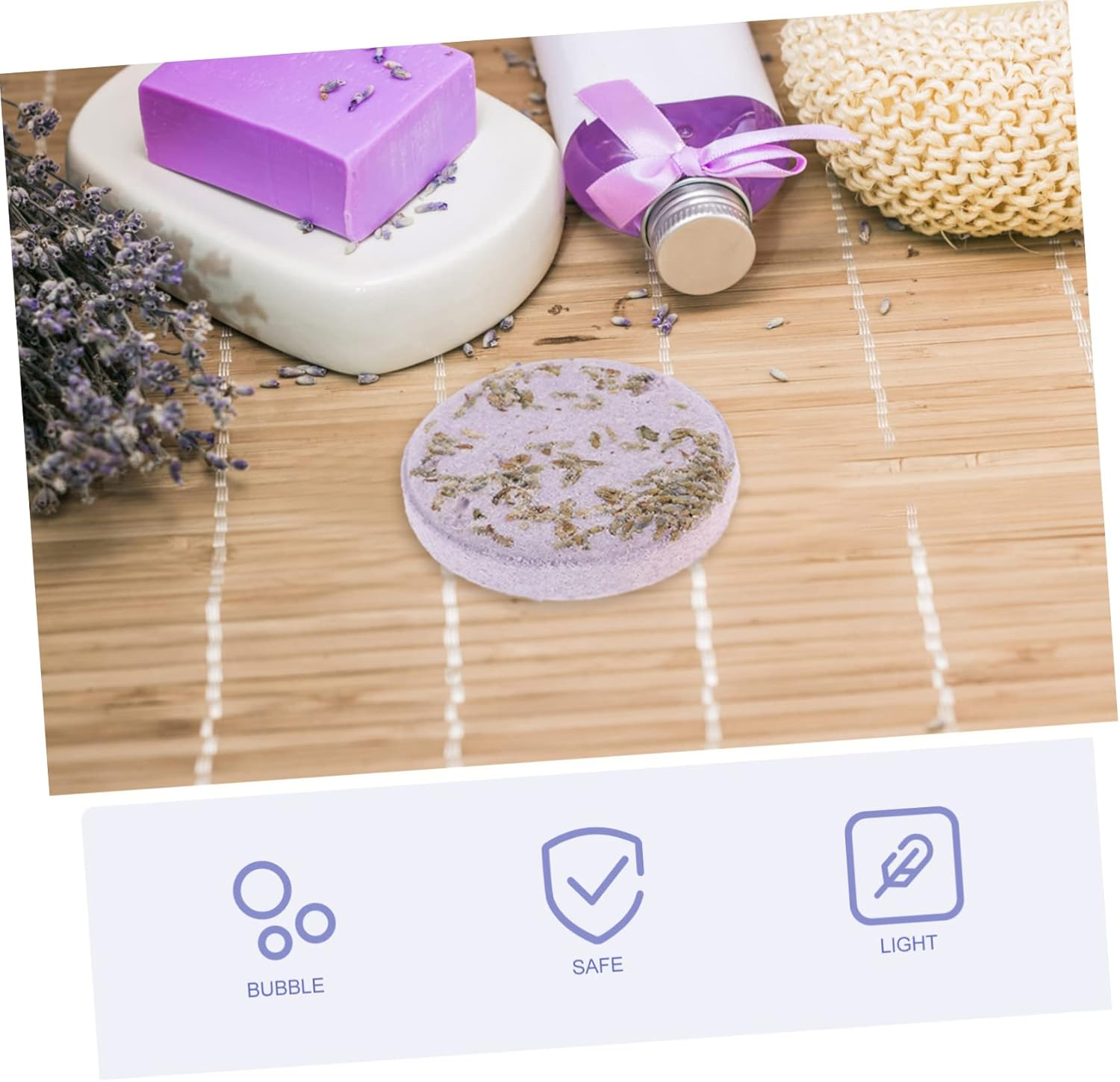 WOONEKY 6 Pack Aromatherapy Sheets Shower for Softening Nourishing Skin image number 2