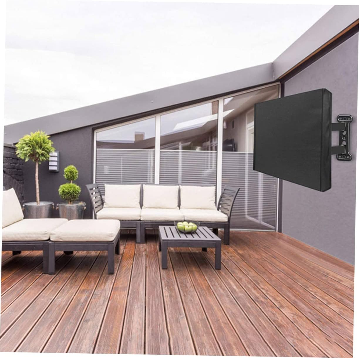 OSALADI Tv Screen Protector Outdoor Cover for Lcd Television Durable Dust and Weather Resistant Shield for Year Protection against Rain Sunlight and Animals image number 4