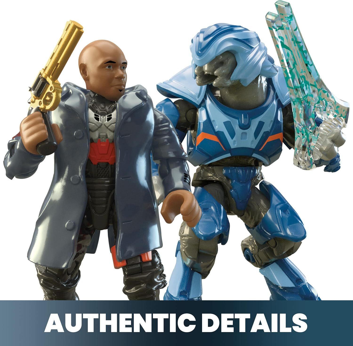 MEGA Halo Renegade Banshee - Buildable Renegade Banshee Airplane Includes 2 Super Poseable Collectible Figures, 205 Building Blocks and Pieces, for Ages 13+ - HNC56 image number 3