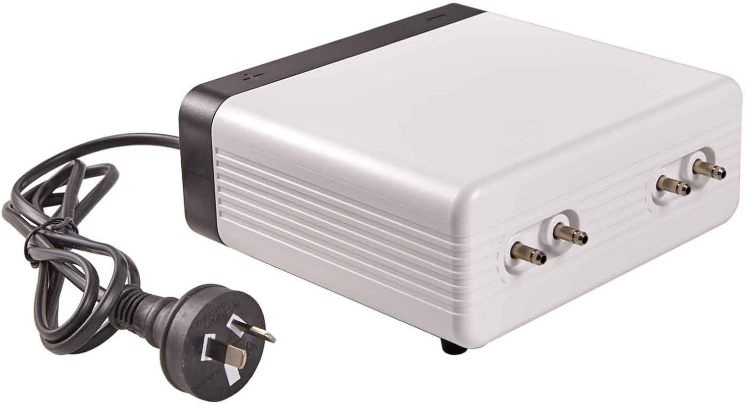 8W Aquarium Fish Tank Air Oxygen Pumps 4 Outlet+Air Hose+Air Stones 220V-240V image number 3