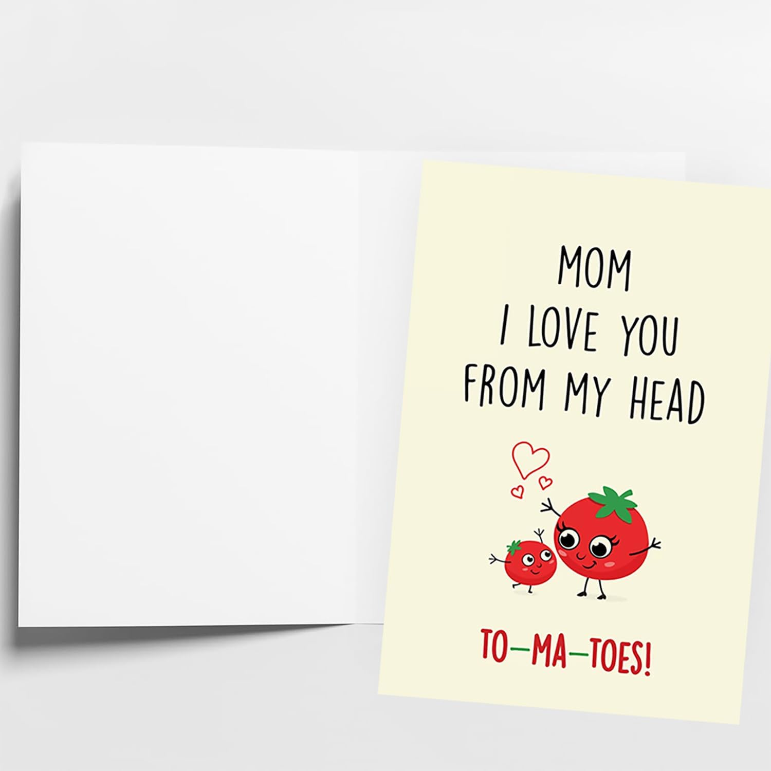 Funny MOM Greeting Card, Mothers&rsquo; Day MOM Birthday Valentines Day Gift, I Love You from My Head To- Ma -Toes Card image number 4