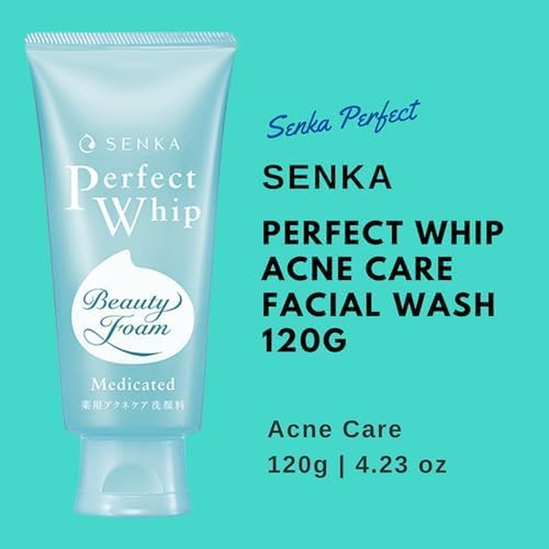 Senka Perfect Whip Acne Care Facial Wash - 120 G Blotting Paper Set image number 5