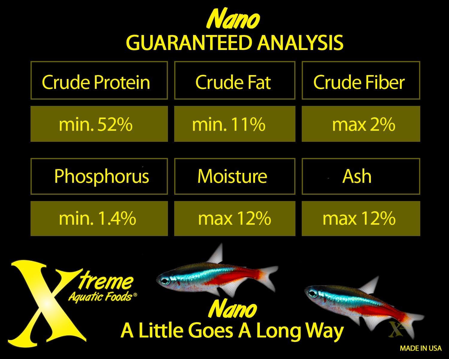 Xtreme Aquatic Food Nano 0.5Mm High-Protein Sinking Pellets for All Nano Fish and Fry 70 Grams (2.5Oz) image number 2