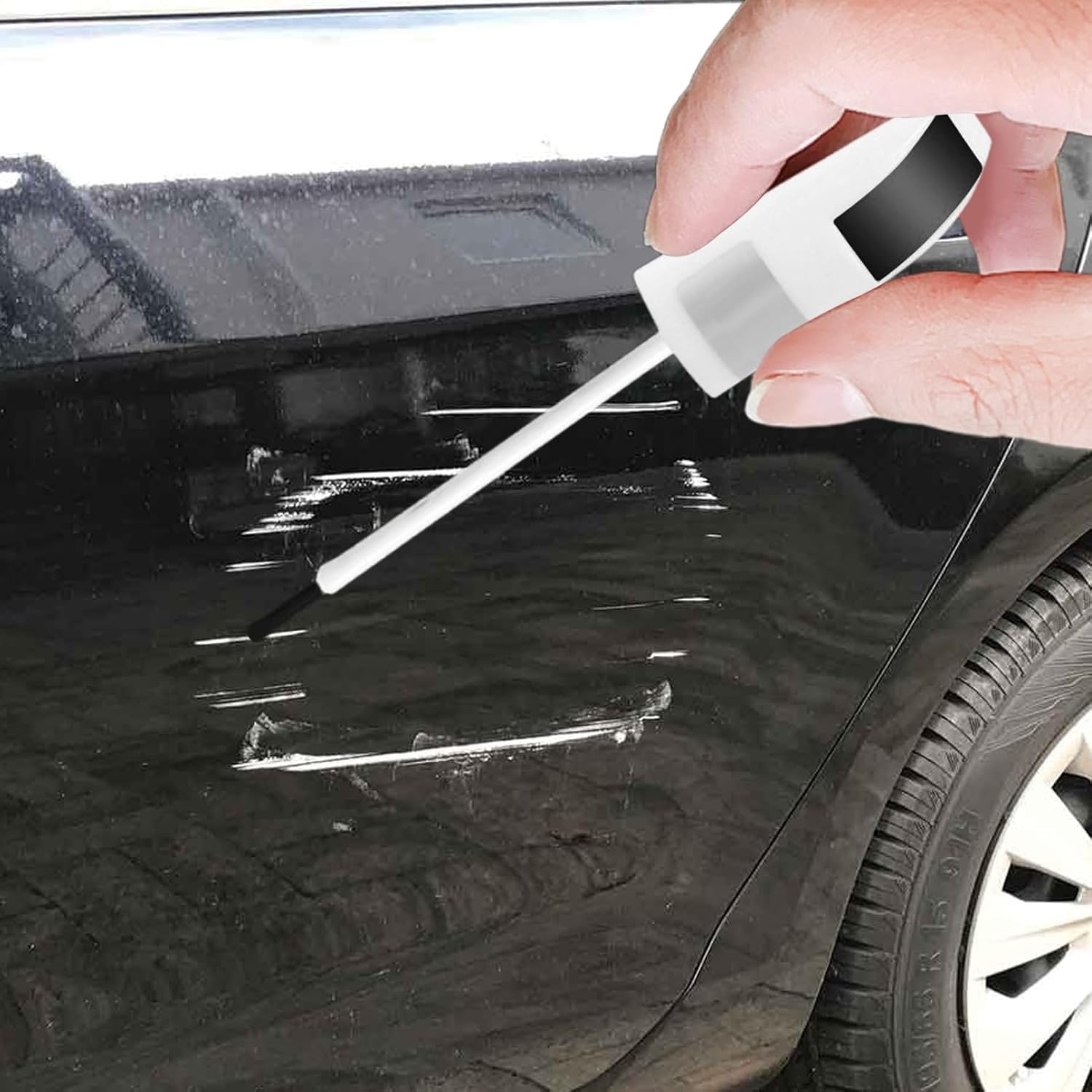 Car Paint Repair Pen - Repair Pen Professional Scratch Remover - Effective Portable Polishing Restorer, Protection against Rain Slight Dents - Red image number 2