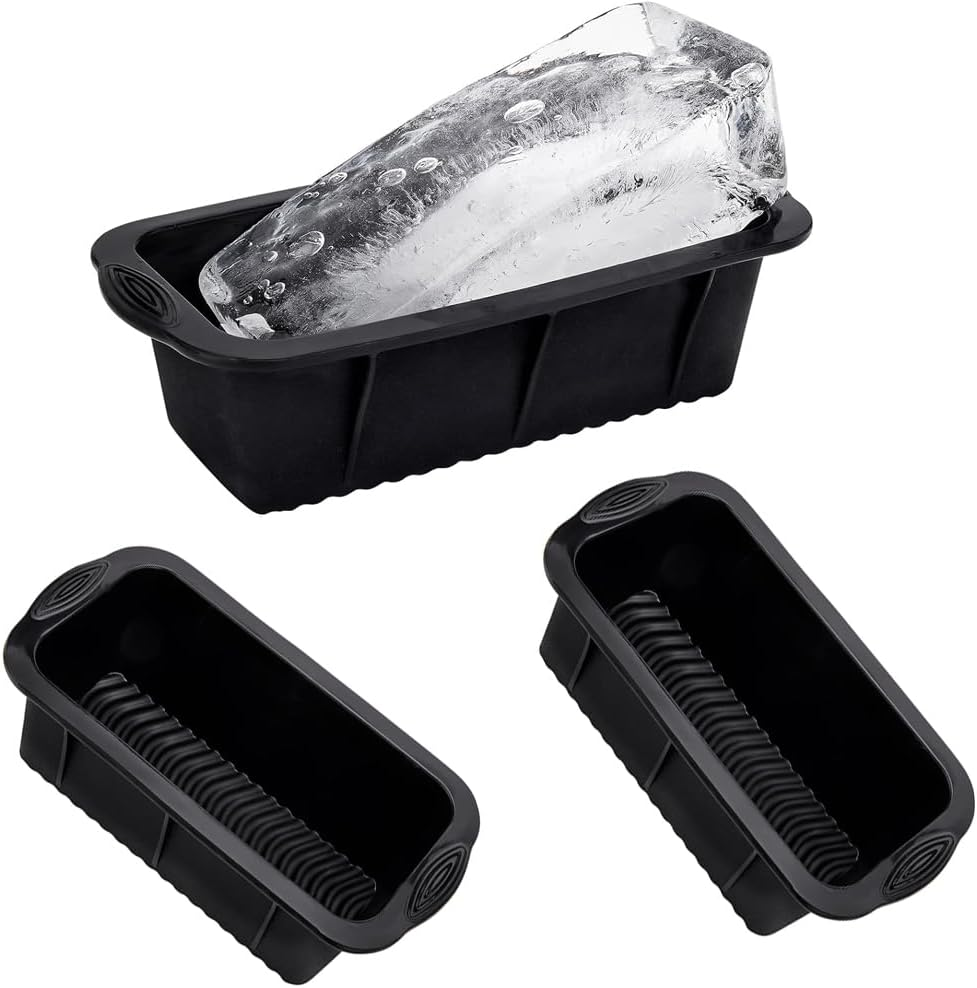 THJOPOKEEL Extra Large Ice Block Mold,3Pcs Large Ice Molds for Ice Bath, Silicone Ice Cube Molds for Cold Plunge or Coolers, Reusable Large Ice Cube Tray Dishwasher Safe image number 3