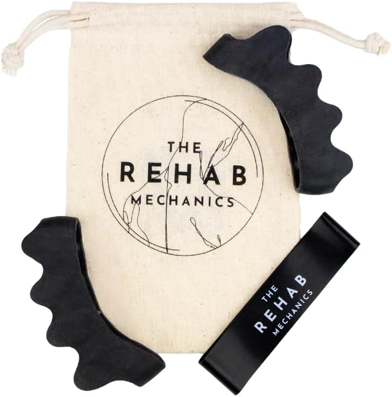 The Rehab Mechanics Toe Spacers Pack &ndash; Silicone Toe Spacers + Big Toe Latex Band for Foot Alignment, Bunions, Hammer Toe & Plantar Fasciitis Relief &bull; Improve Foot Mobility & Toe Strength