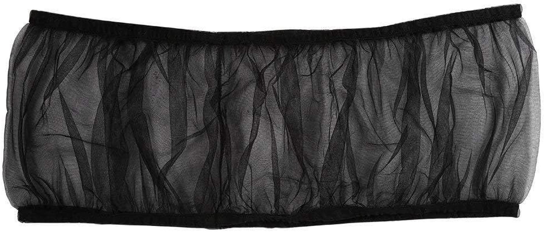 Bird Cage Guard Parrot Nylon Mesh Net Cover Stretchy Shell Skirt Cage Basket Dust-Proof Net Cover (Black, One Size) image number 3