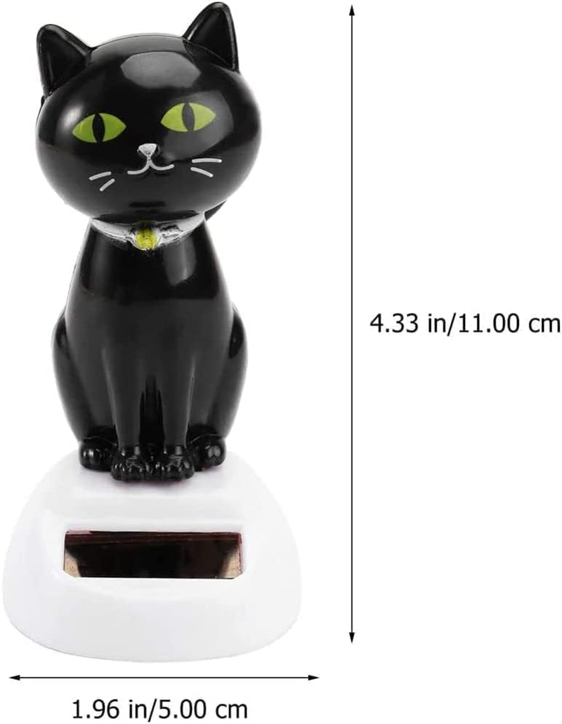 Solar Cat Toy Doll Dancing Cat Figure Car Ornament,Dancing Toys Ornaments Solar Powered Car Dashboard Interior Decoration Desktop Decor Gift Window Party Car Desk Home image number 6