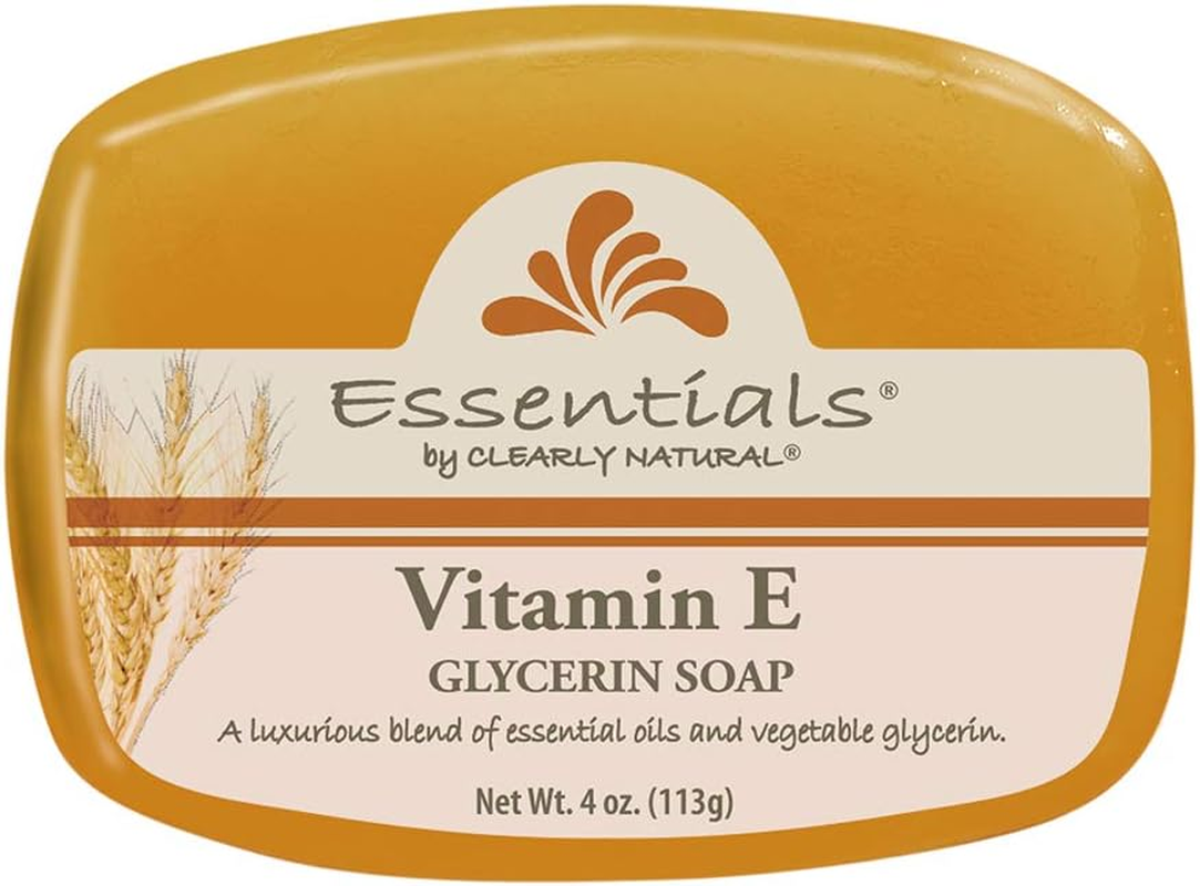 Clearly Natural Glycerine Soap, Vitamin E - 4 Oz (Pack of 12)