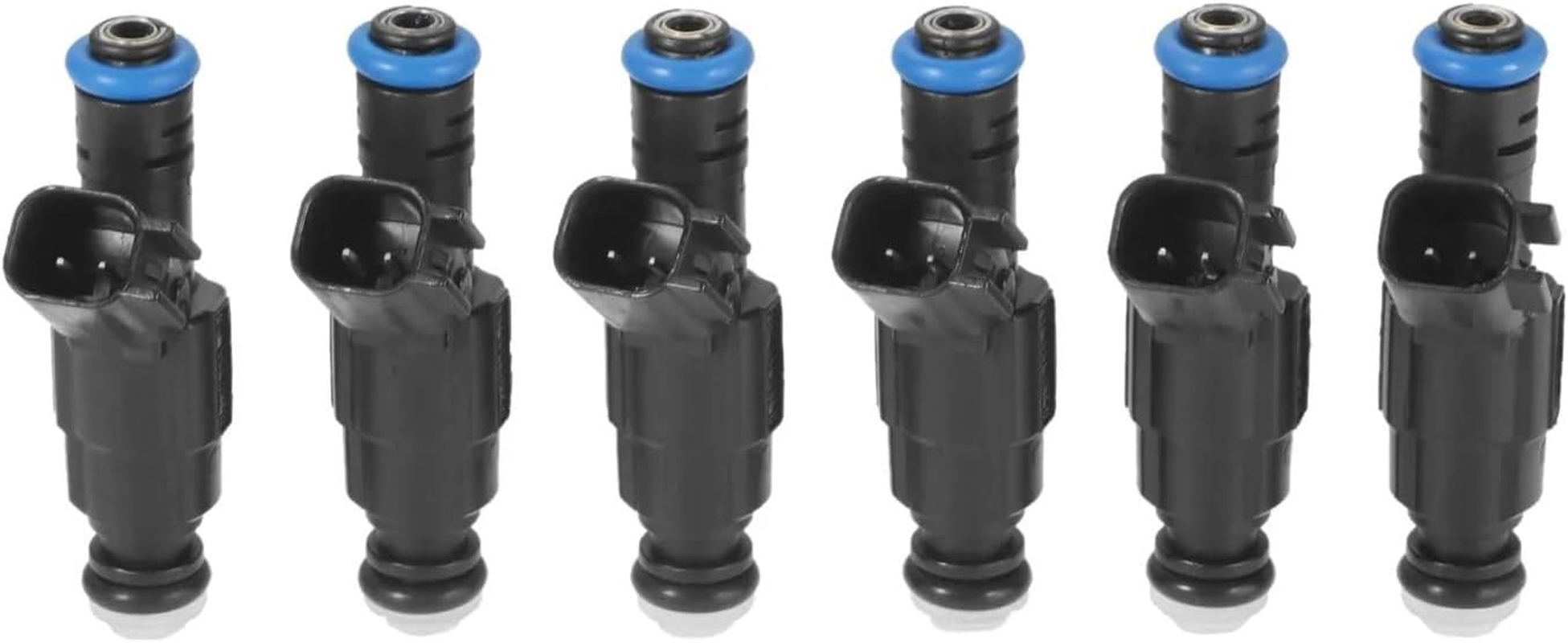 6Pcs Fuel Injectors 4 Hole 0280155784 Compatible with Jeep Cherokee Grand Cherokee Wrangler 4.0L Compatible with Dodge Ram 1500 2500/3500 Van 5.2L 1999-2004