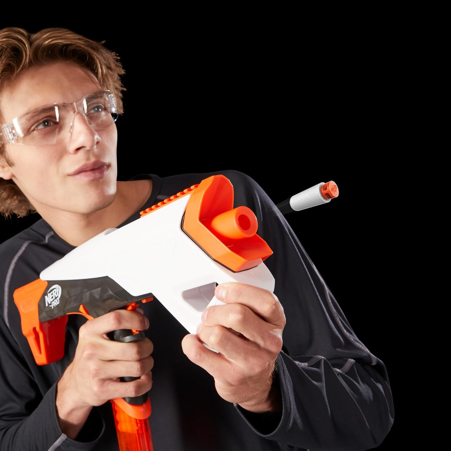 Nerf Pro Torrent Half-Length Dart Blaster, 150 FPS, 15 Nerf Pro Half-Length Darts, 15-Dart Magazine, Pump Action, Eyewear, Gifts for Teens, 14+ image number 2