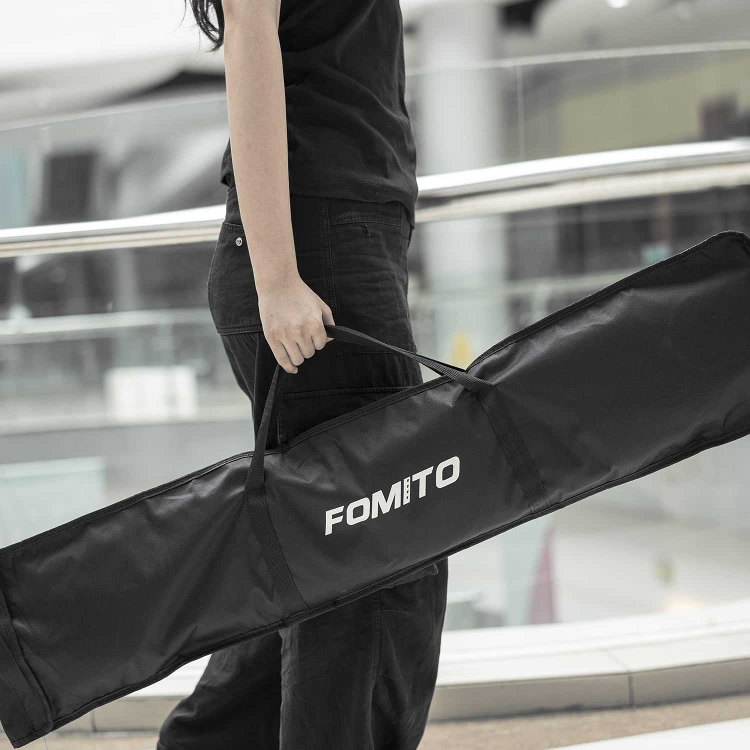 FOMITO 14"X63"/35X160Cm Rectangular Softbox, Quick Release Bowens Mount Softbox with Honeycomb Grid, Light Diffusers, Bag for Godox SL-60W SL60IID SL150R SL300R Aputure 120D Etc