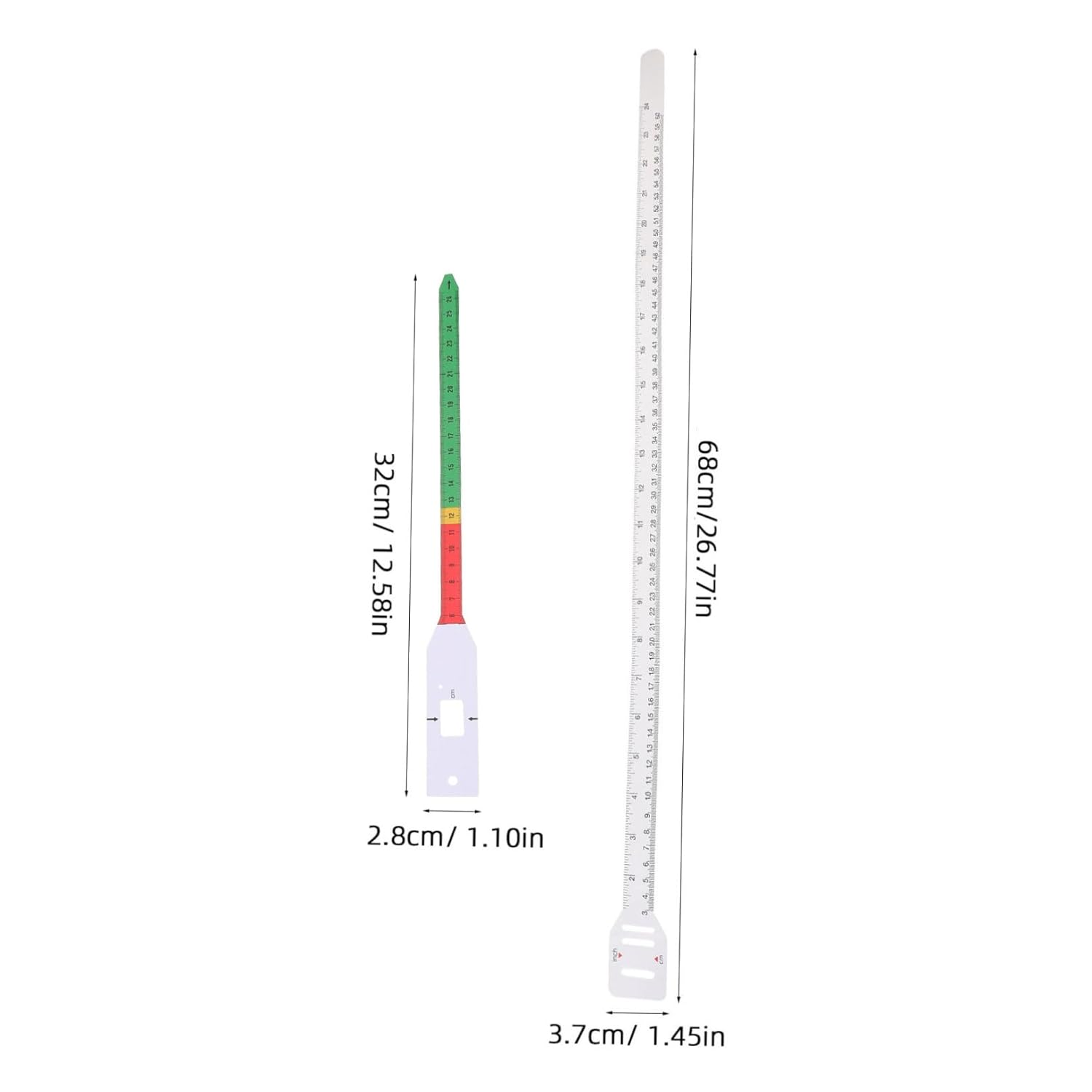 HOMSFOU Baby Head Circumference Measuring Ruler, 24Inch Head Measuring Tape, PP Plastic Infant Head Circumference Tape 26Cm+60Cm image number 2
