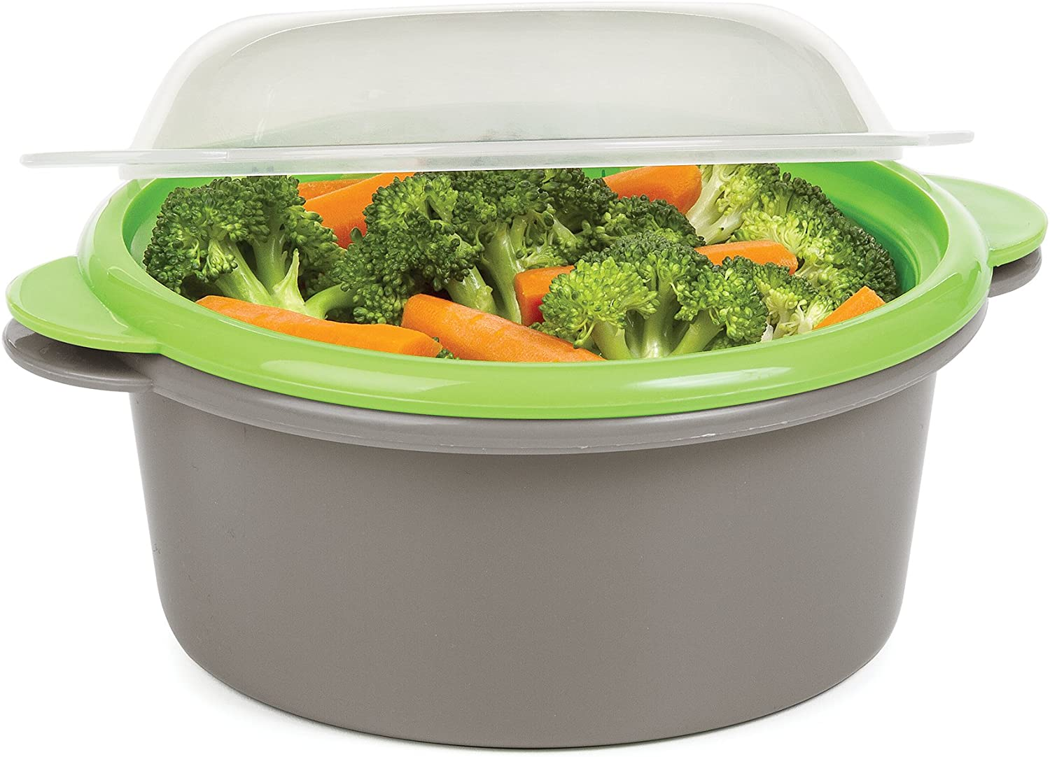 Progressive International Mini Microwave Steamer, Gray