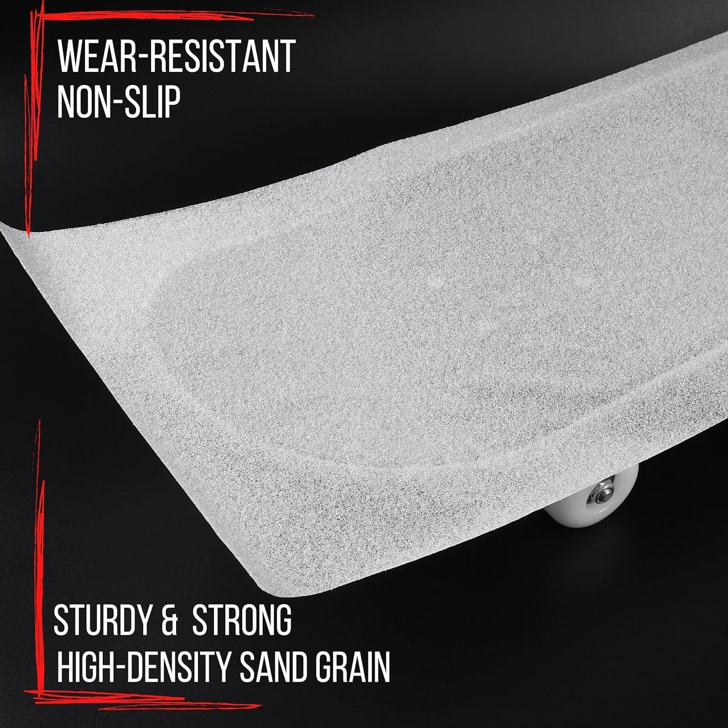 Clear Grip Tape for Skateboards,Transparent Skateboard Oiliness Sandpaper Accessory for Skating Board Longboarding,Clear Skateboard Grip Tape image number 3