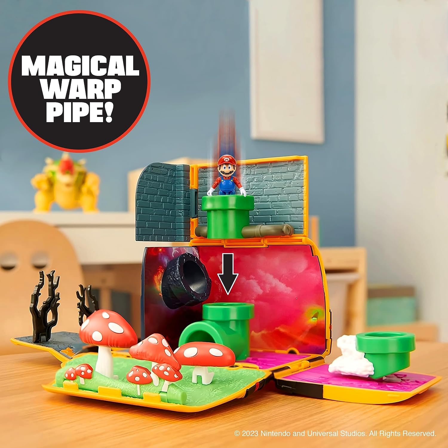 Super Mario Movie Mini World Van Playset, Yellow image number 4