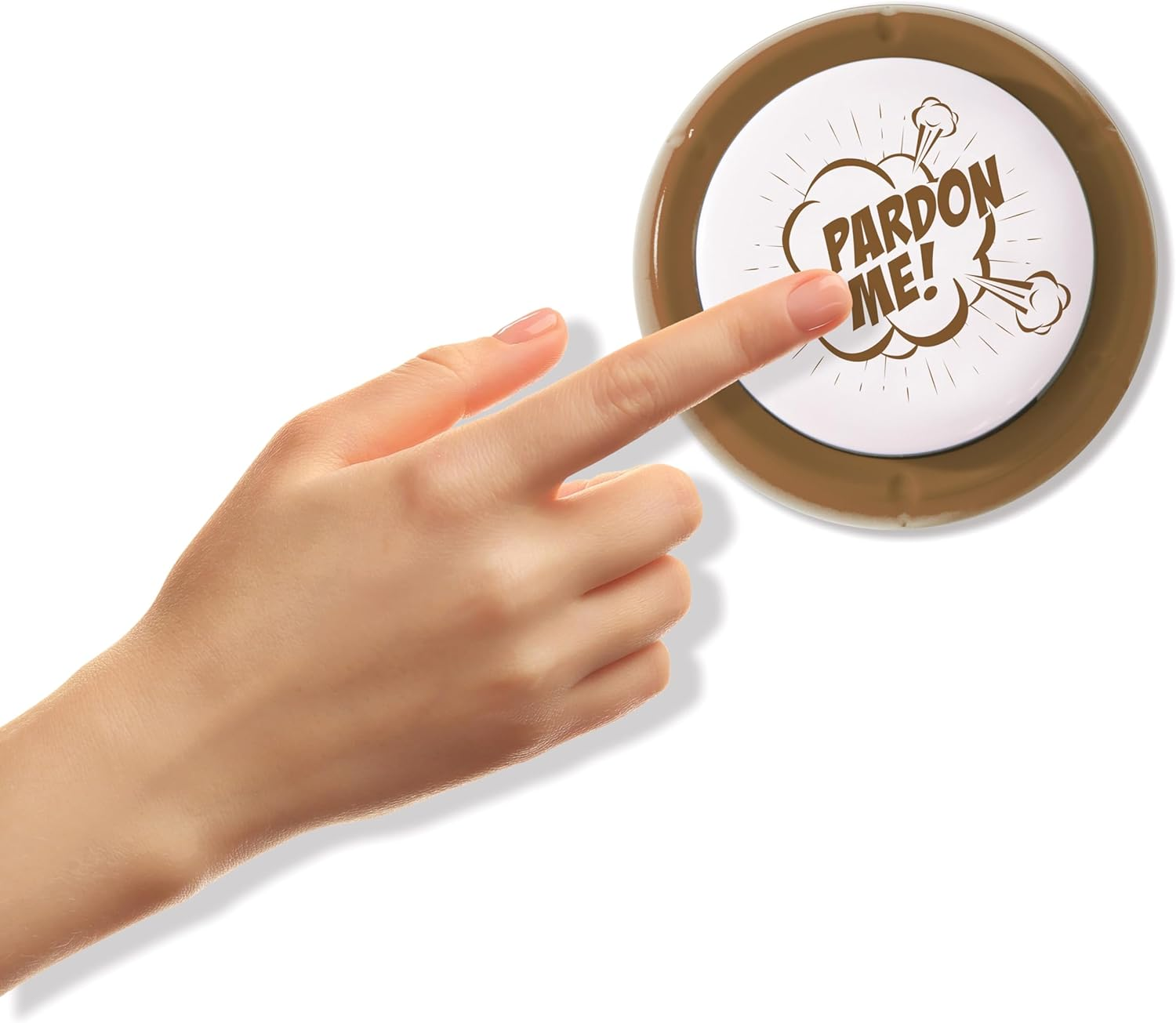 IS Gift the Fart Button, Brown, 17 X 11.5 X 4 Cm image number 3