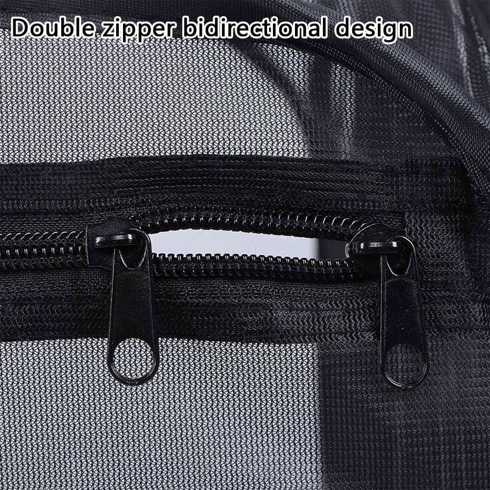 Butterfly Habitat Cage, Portable Clear Mesh Butterfly Enclosure with Zipper, Pop-Up Insect Terrarium for Raising Caterpillars and Butterflies, Outdoor Collapsible Butterfly Net Cage image number 2