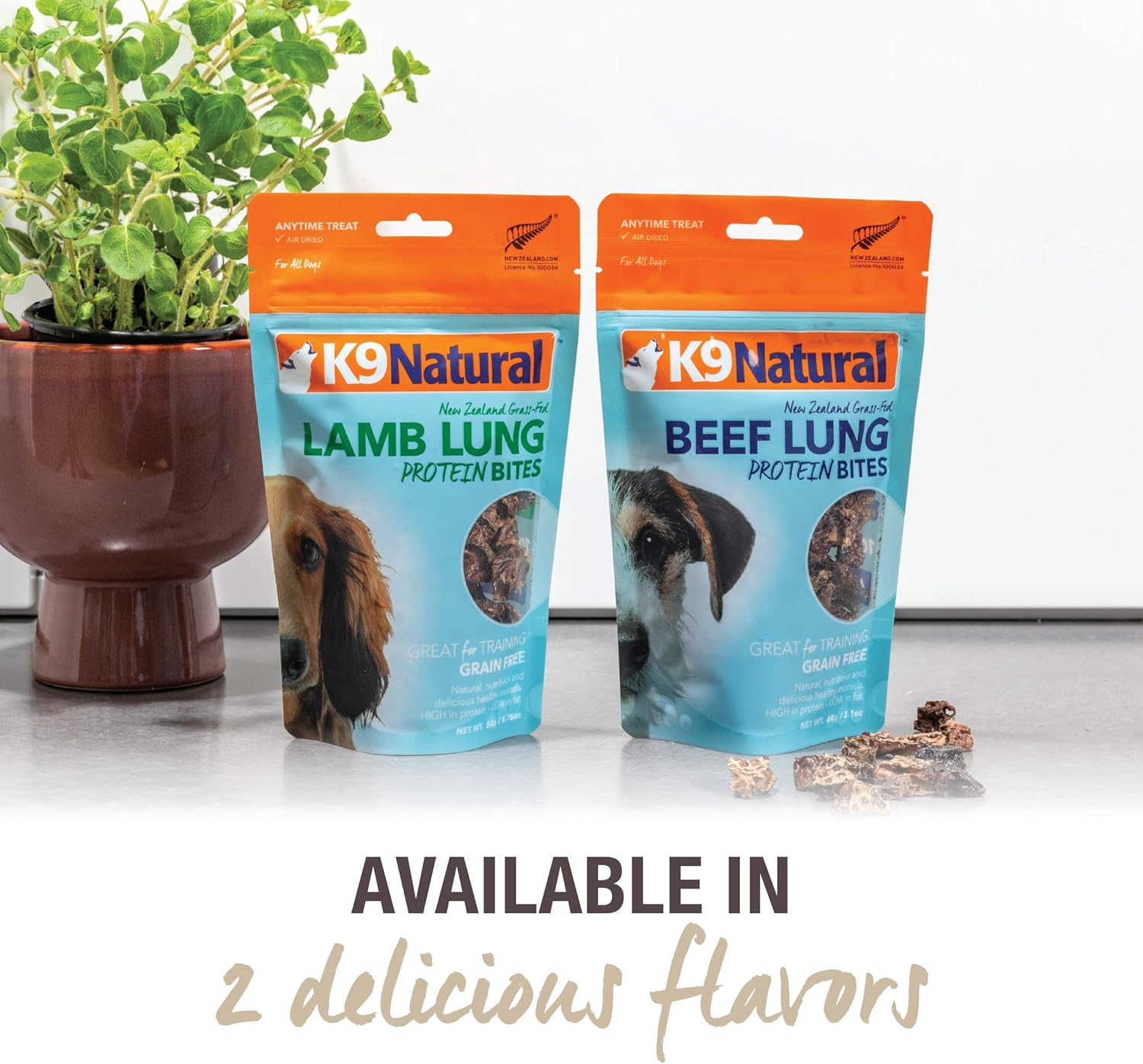 K9 Natural Grain-Free Air Dried Dog Treat Protein Bites (Beef Lung, 60G) image number 5