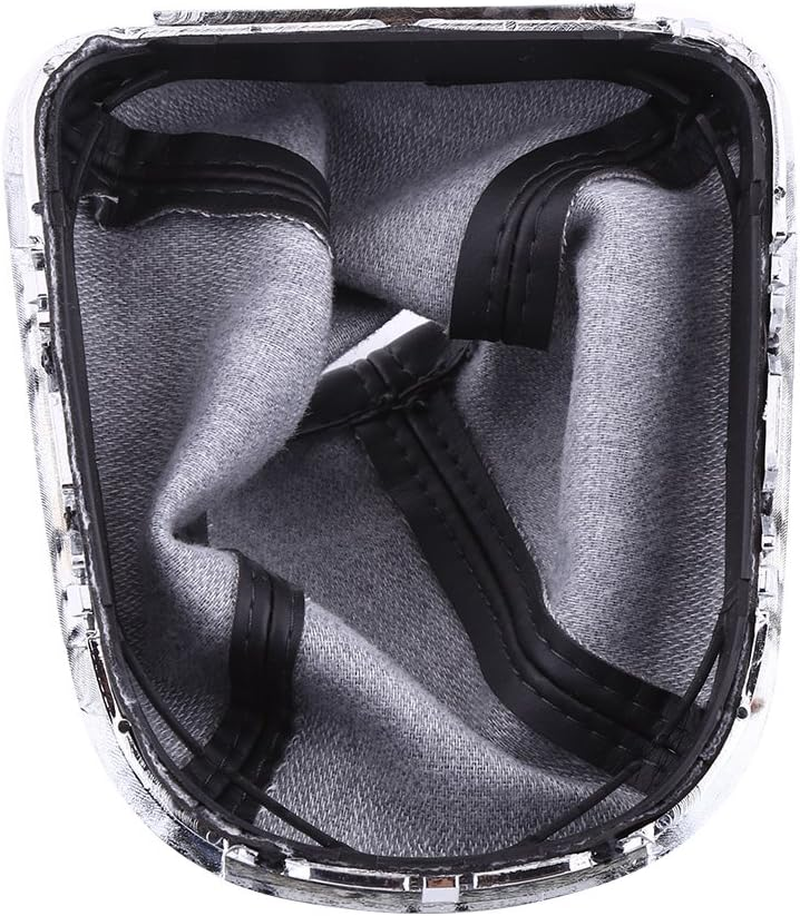 Gear Shift Knob Cover, Universal Car Shifter Shift Boot Knob Cover PU Leather Gear Shift Knob Cover Automobile Stitch Gear Gaiter Boot Cover Black for Cruze 2008 2009 2010 2011 2012