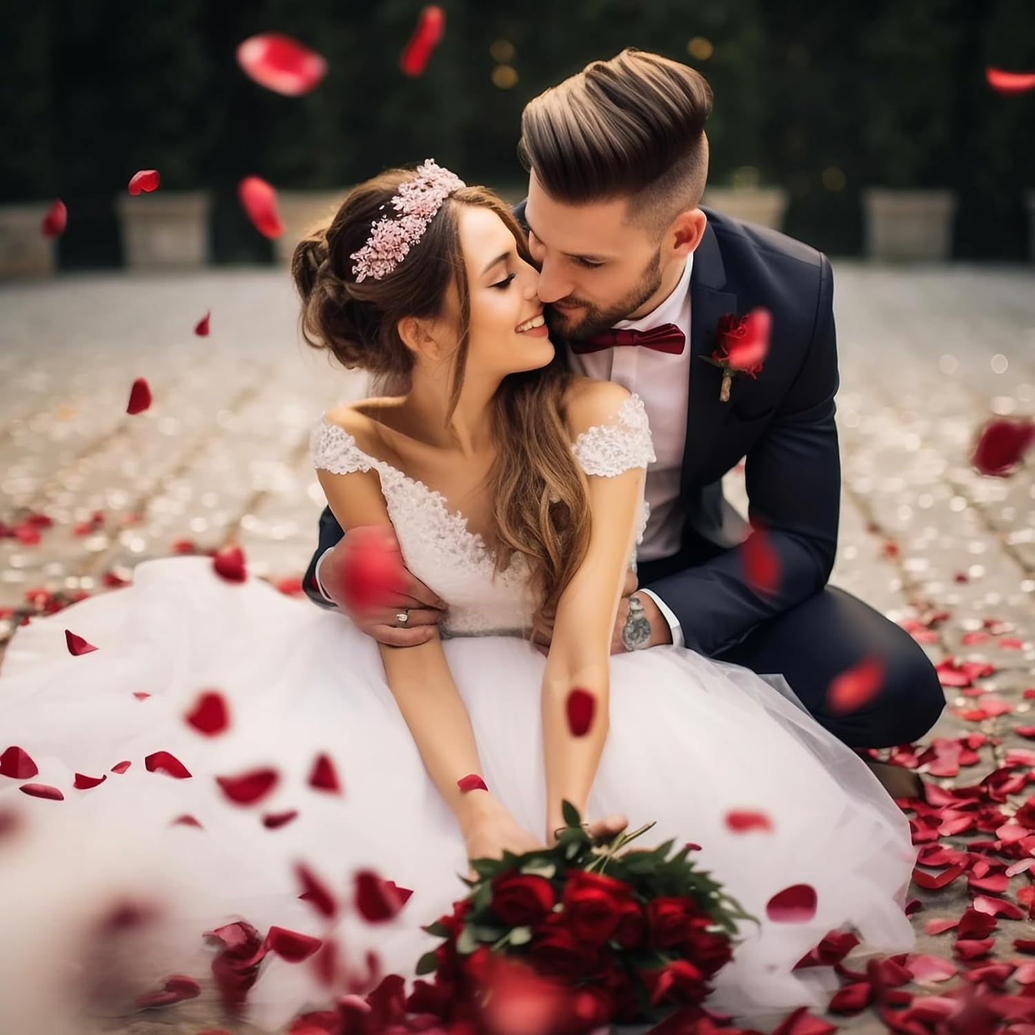 MIHUAGE Dried Rose Petals 5 OZ for Bath and Wedding Decorations - Real Natural, 150 Grams Fragrant and Perfect for Confetti Crafting and Accessories image number 2