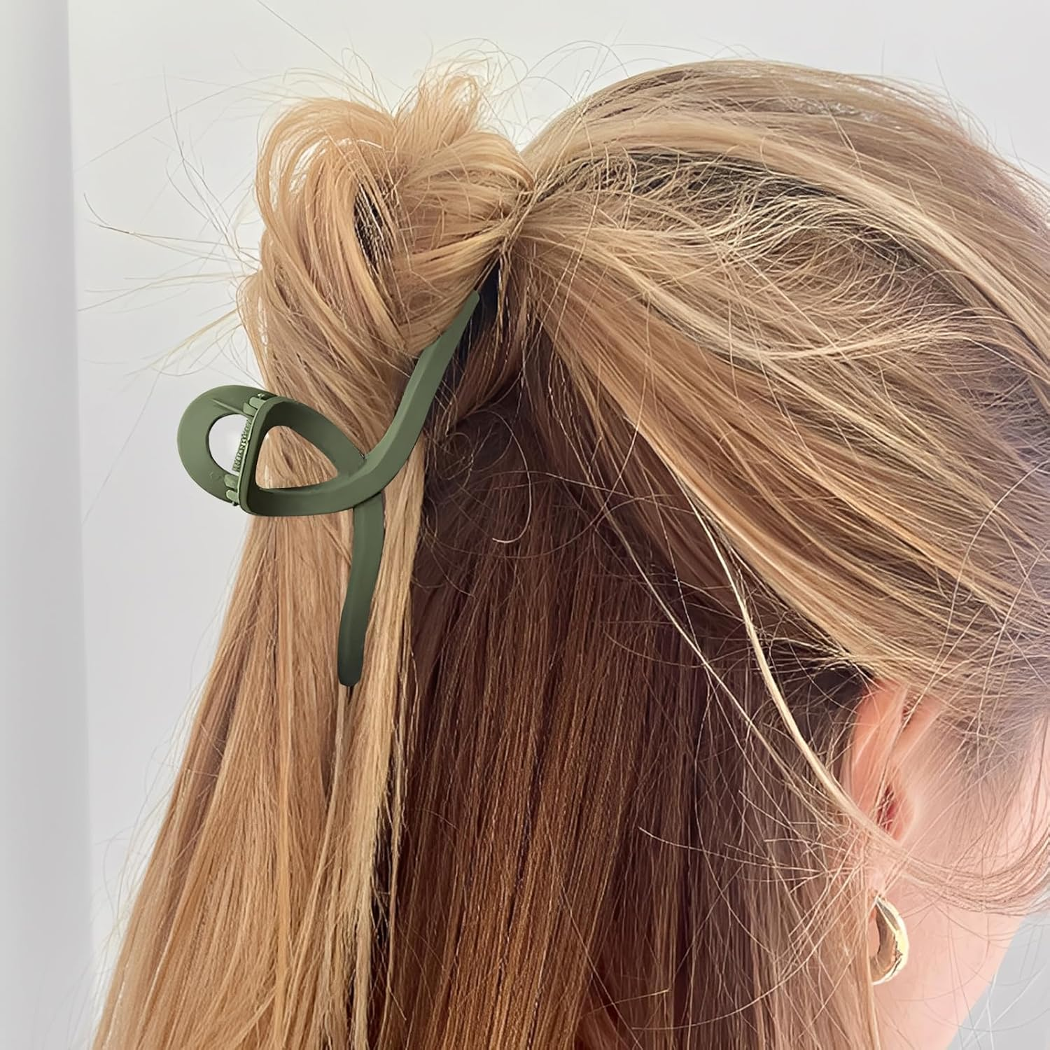 DBAILY Pack of 8 Hair Clips, 11 Cm Large Hair Clips for Long Thick Hair, Hair Styling Accessories for Women Girls, Eight Different Matte Colours image number 1