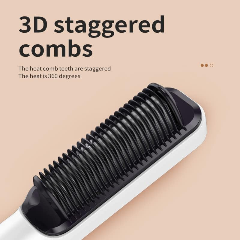 Tootoo Negative Ion Hair Straightener Styling Comb (Black) - Black image number 3