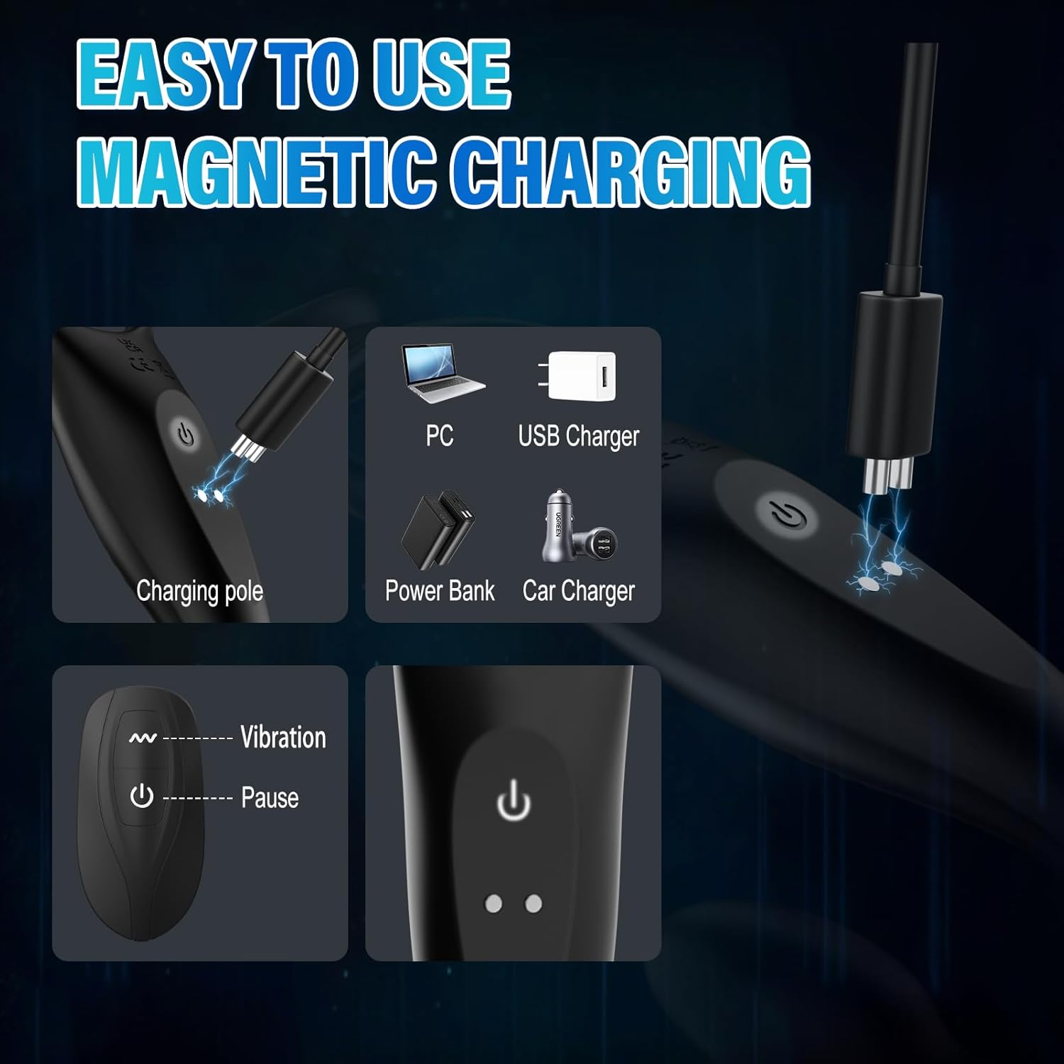 Vibrating Cock Rings Anal Vibrator - Mens Anal Sex Toy Prostate Massager Vibrator with 10 Modes, Remote Control Vibrating Butt Plug Penis Scrotum Stimulator, Male Vibrator Couple Anus Anal Toy