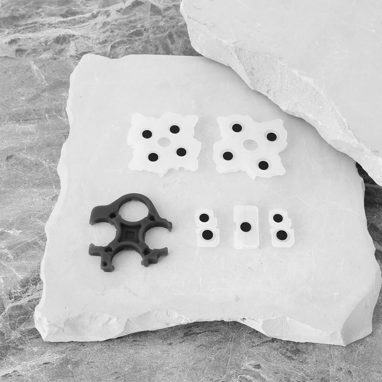 LT Easiyl 2 Sets Controller Rubber Silicone Button Pads Compatible with Playstation 5 2St Generation image number 6