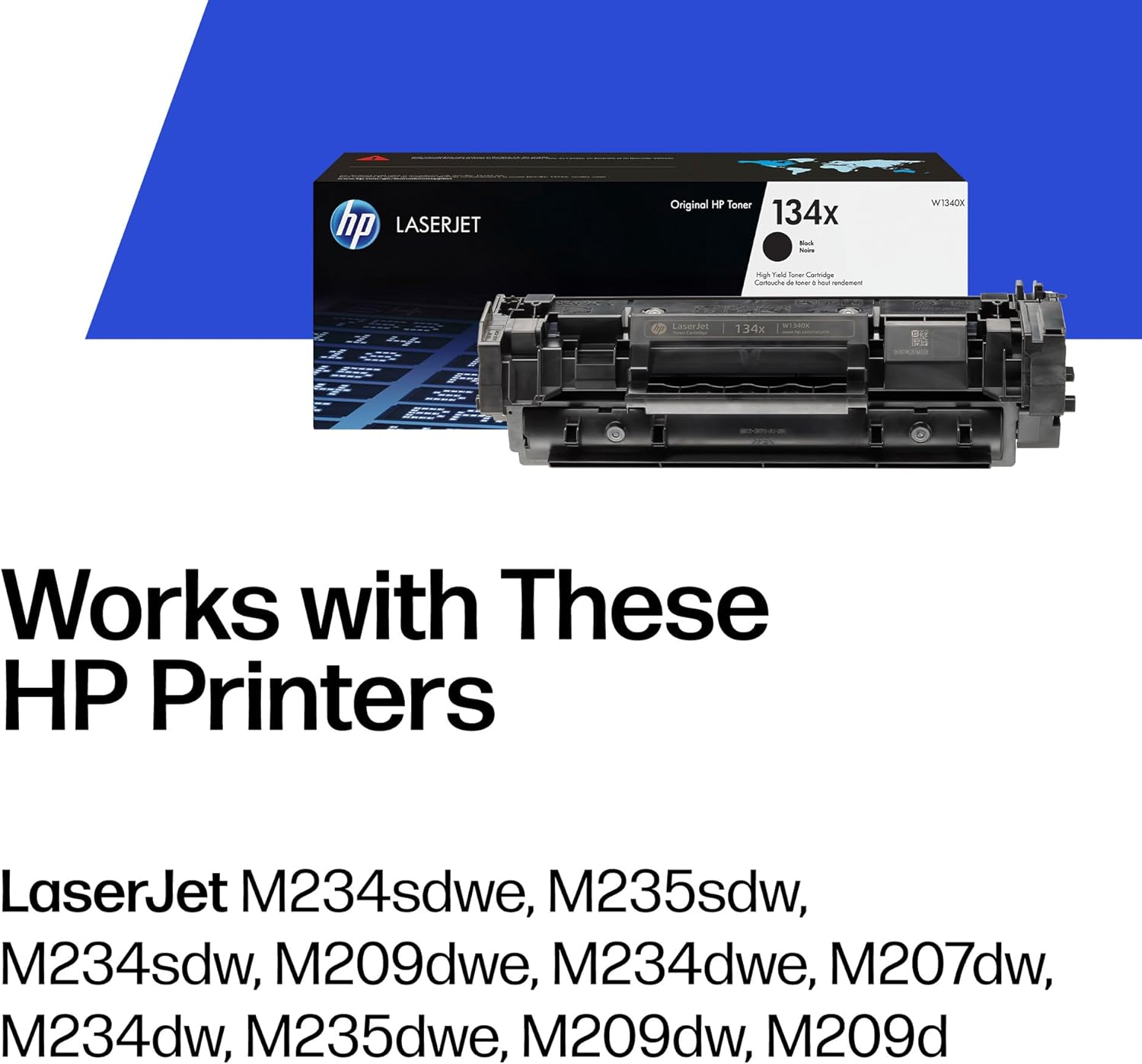 Original HP 134X Black High-Yield Toner Cartridge | Works with HP Laserjet M209 Series, image number 6