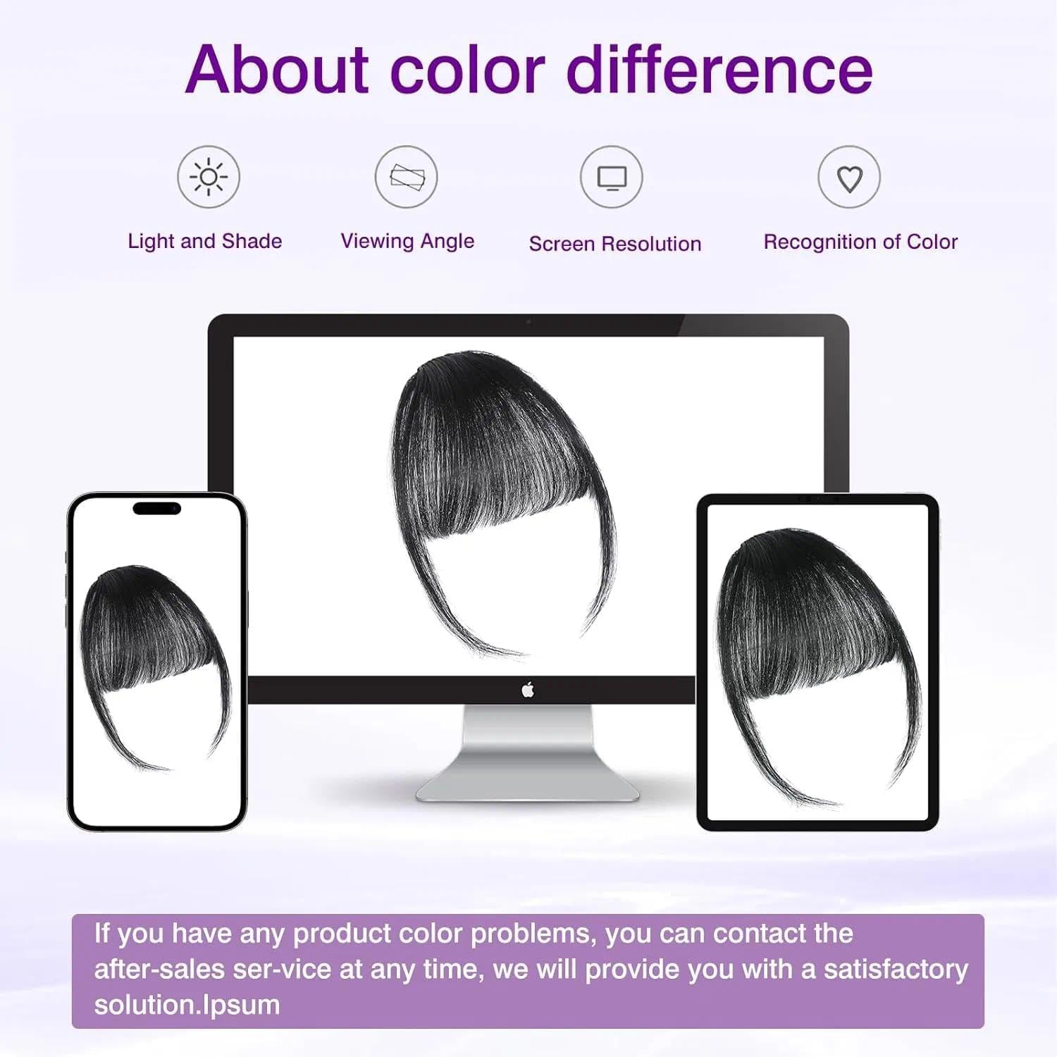 Natural Black Human Hair Extensions Clip in Wigs for Women with Bangs - Soft, Comfortable, Dyeable, Wispy French Bangs, Invisible Clip, Breathable Mesh, Secure Hairpieces by Ruibex image number 1