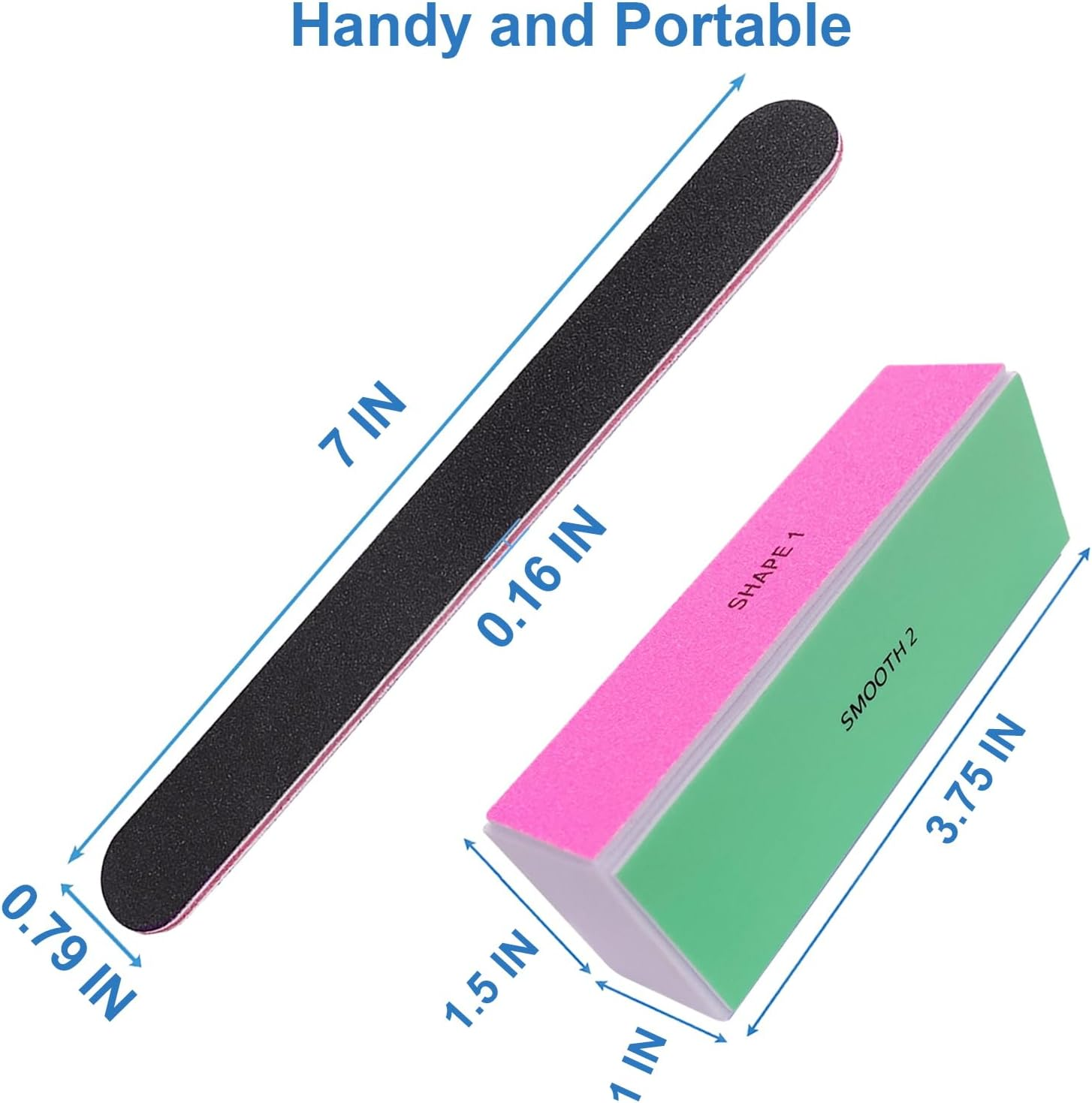 Ahatopia Nail File and Buffer Set, 4-Way Nail Buffers Polishing Kit, Professional Nail File, for Natural Nails, Manicure Filing, Polishing, Polishing, Nail Care, More image number 1