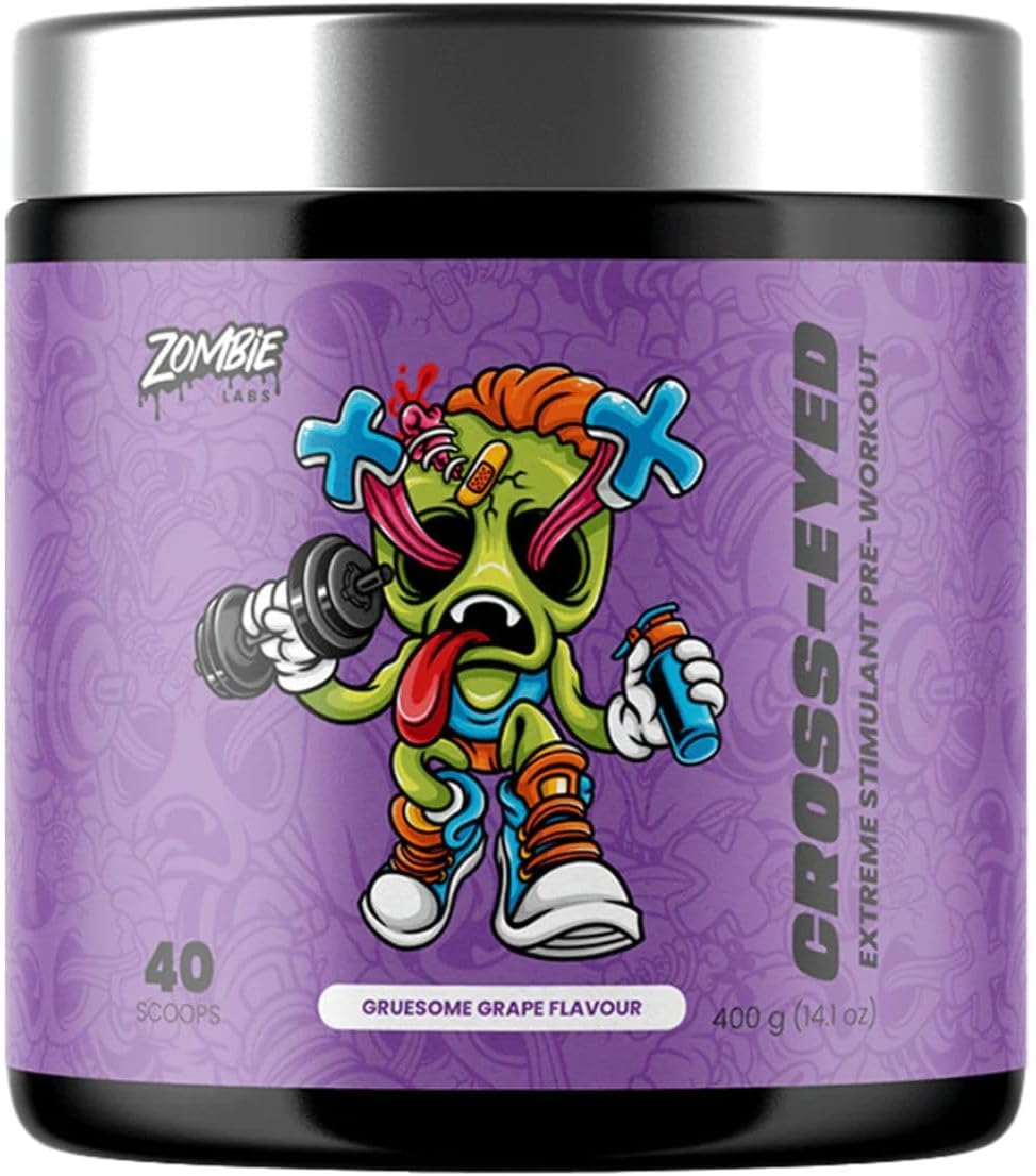 Zombie Labs Cross-Eyed Extreme Stimulant Pre Workout 40 Serves Grape