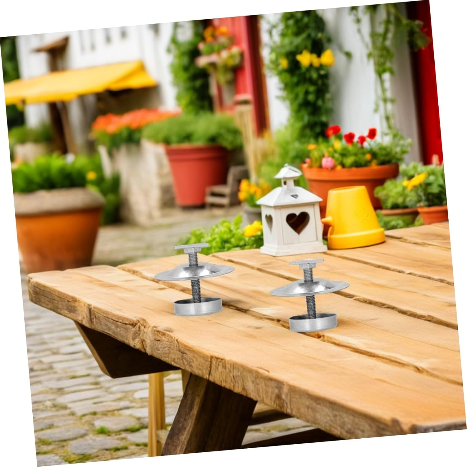 Alasum 8PCS Stainless Steel Beehive Stand Adjustable Metal Hive Base Support with Ant-Resistant Design for Outdoor Garden Beekeeping Equipment image number 6