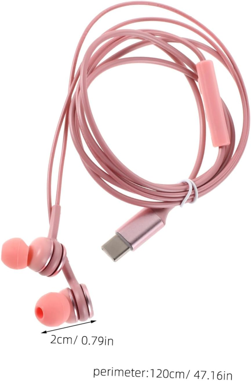 COHEALI Noise Cancelling Music Headphones Type C Interface Wire Earphones for Travel Sound Cancelling Microphone image number 5