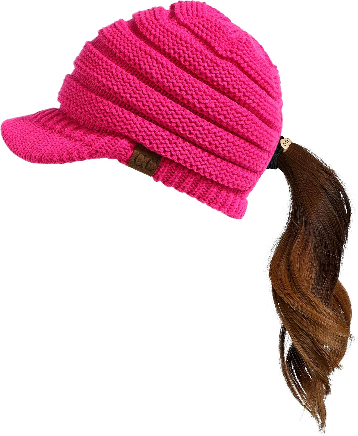 C.C Hatsandscarf Exclusives Women'S Ribbed Knit Hat with Brim (YJ-131)(YJ-2023)